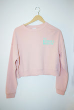 Load image into Gallery viewer, Women&#39;s Crop Crewneck Pale Pink